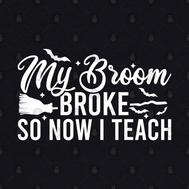 My Broom Broke So Now I Teach by Blonc